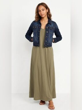 Wax Jean Women's Dark Wash Cropped Denim Jacket - Size Small